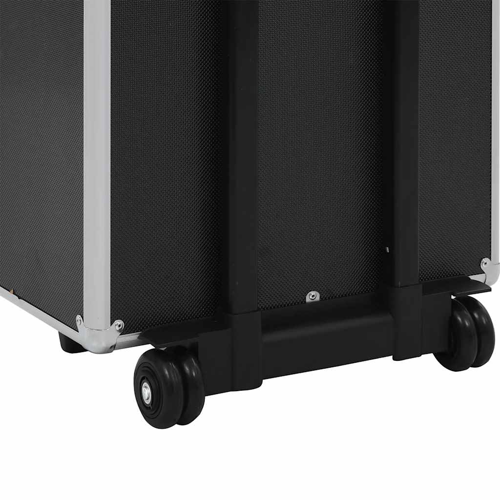 Kosmetikkoffer Aluminium Schwarz