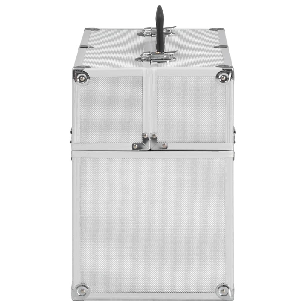 Cosmetic Case 38x23x34 cm Silver Aluminum