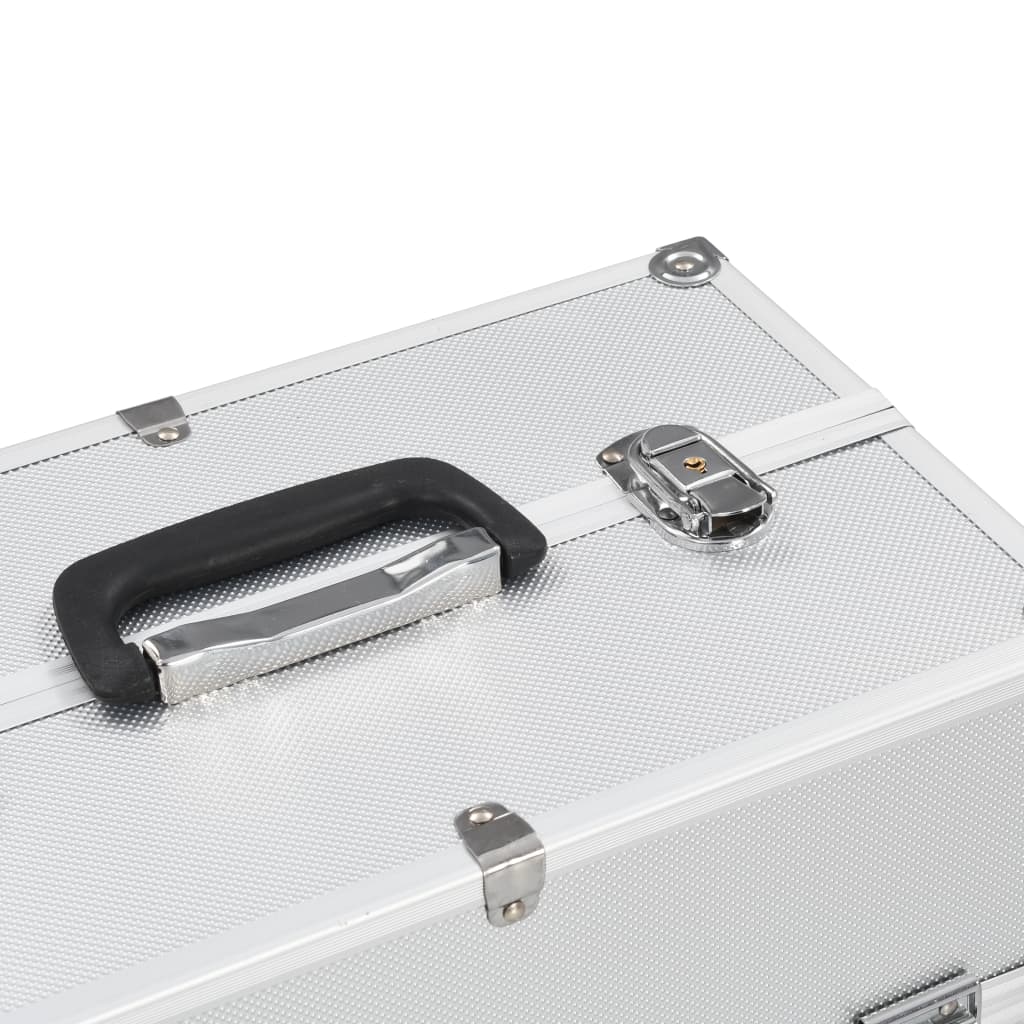 Cosmetic Case 38x23x34 cm Silver Aluminum