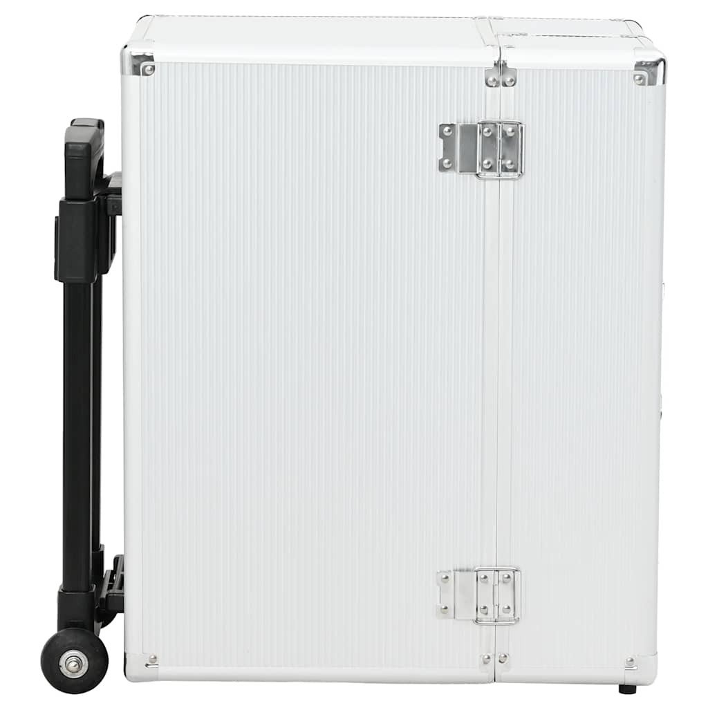 Pilotenkoffer 47 x 39 x 27 cm Silbern Aluminium