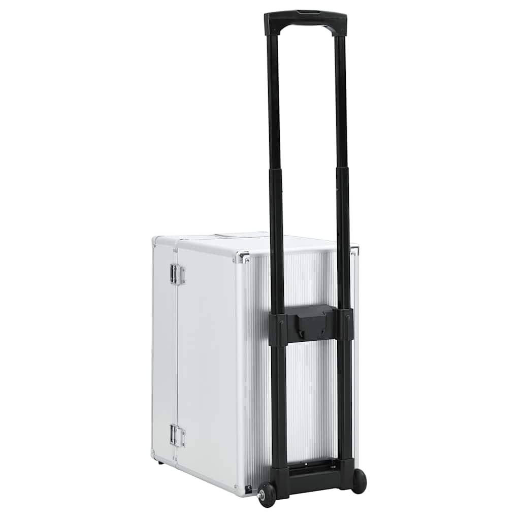 Pilotenkoffer 47 x 39 x 27 cm Silbern Aluminium