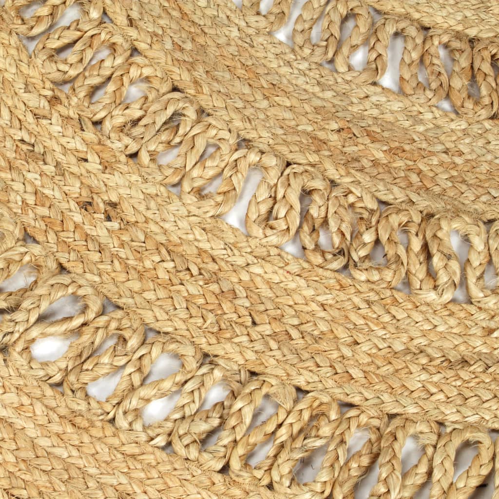 Teppich Handgefertigt Geflochten Jute 150 cm