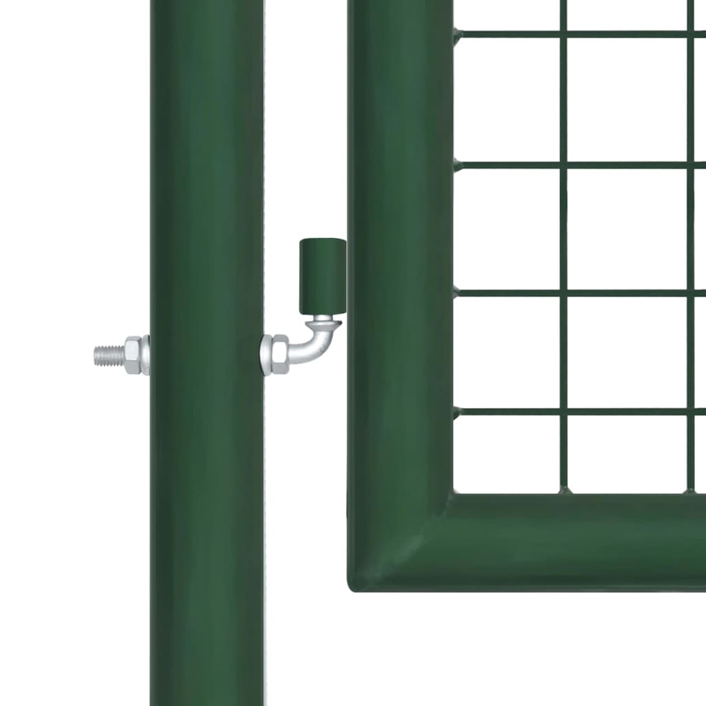 Gartentor Stahl 350 x 100 cm Grün