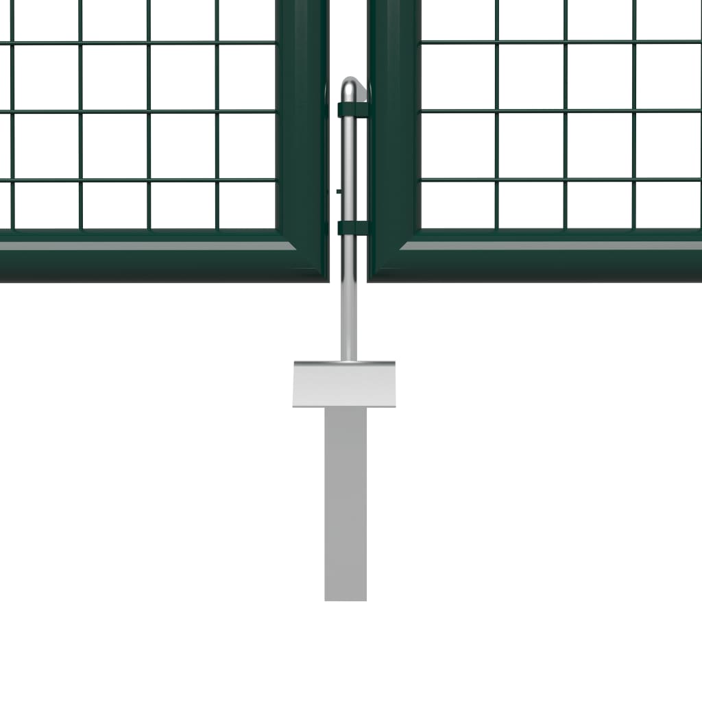 Gartentor Stahl 400 x 200 cm Grün