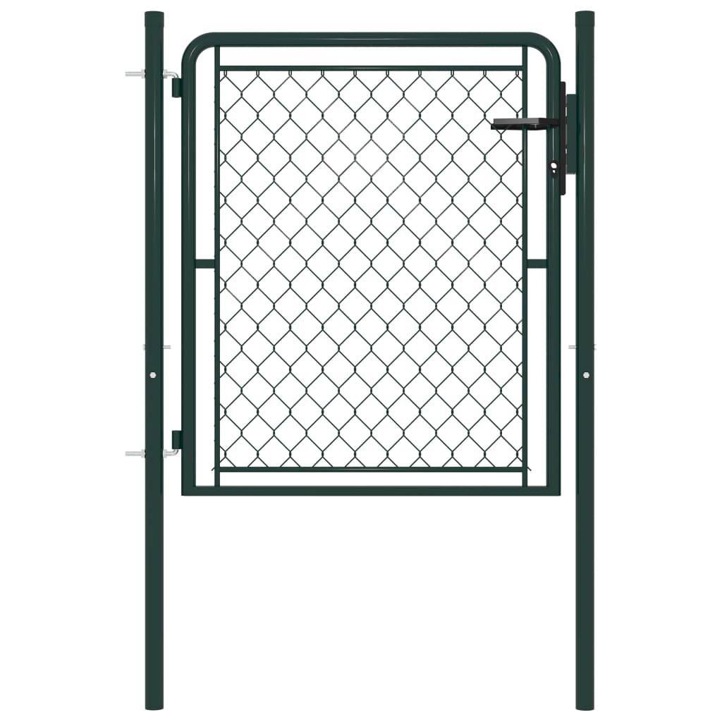 Gartentor Stahl 100 x 75 cm Grün