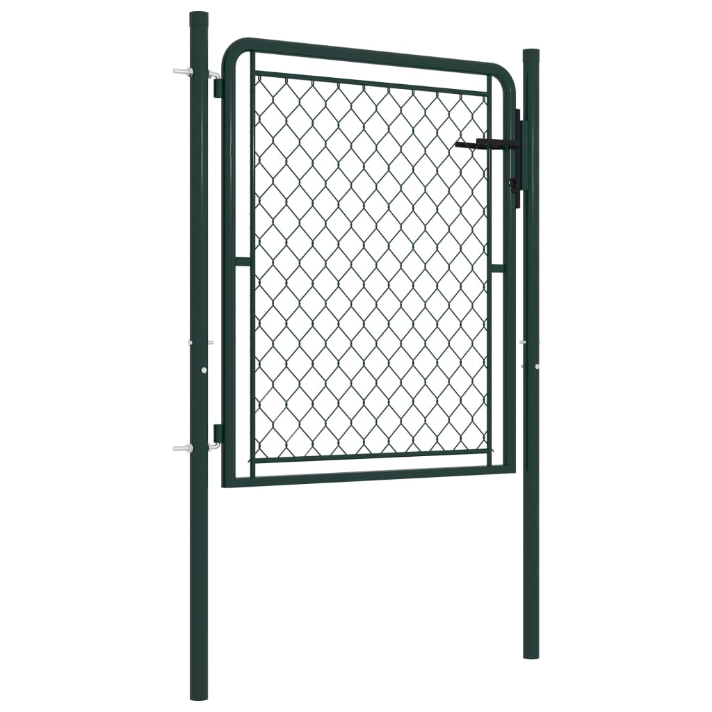 Gartentor Stahl 100 x 75 cm Grün