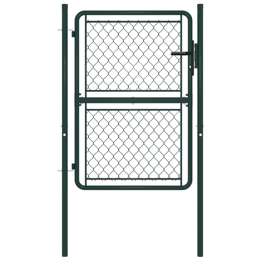 Gartentor Stahl 100×150 cm Grün