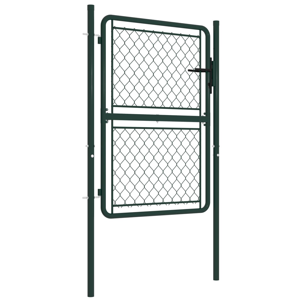 Gartentor Stahl 100×150 cm Grün