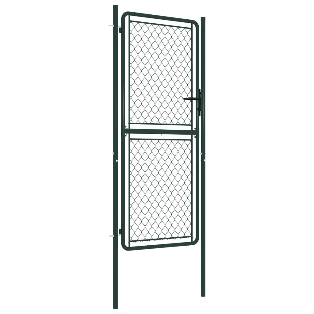 Gartentor Stahl 100×175 cm Grün