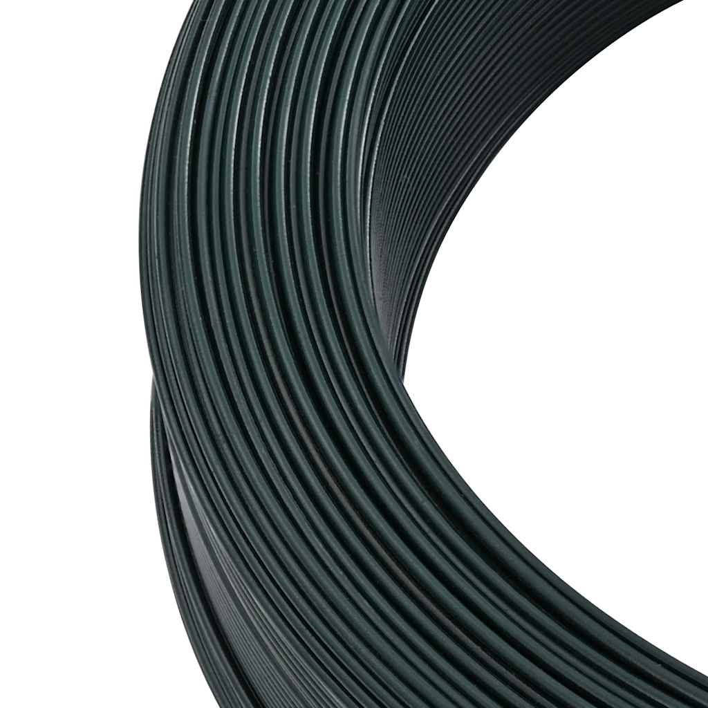 Zaun-Bindedraht 250 m 0,9/1,4 mm Stahl Schwarzgrün
