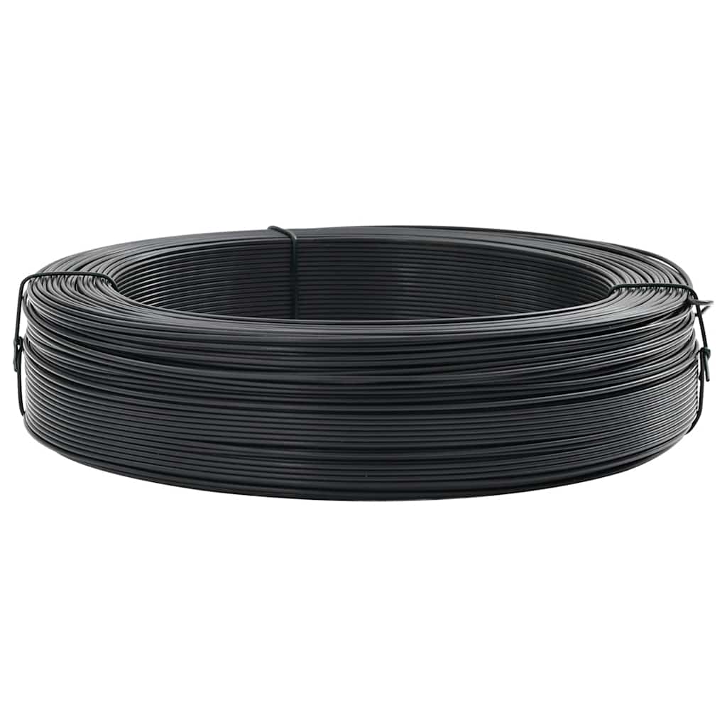 Zaun-Bindedraht 250 m 1,4/2 mm Stahl Anthrazit