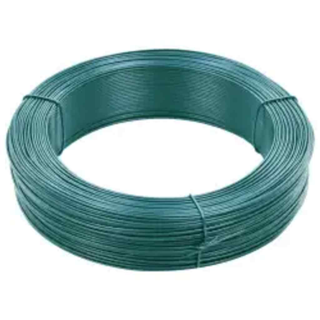 Zaun-Bindedraht 250 m 1,6/2,5 mm Stahl Schwarzgrün