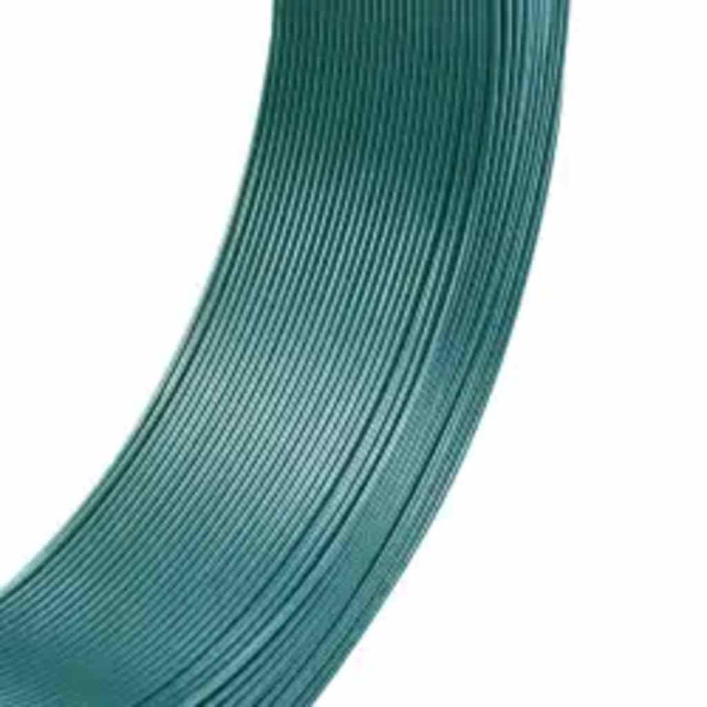 Zaun-Bindedraht 250 m 1,6/2,5 mm Stahl Schwarzgrün