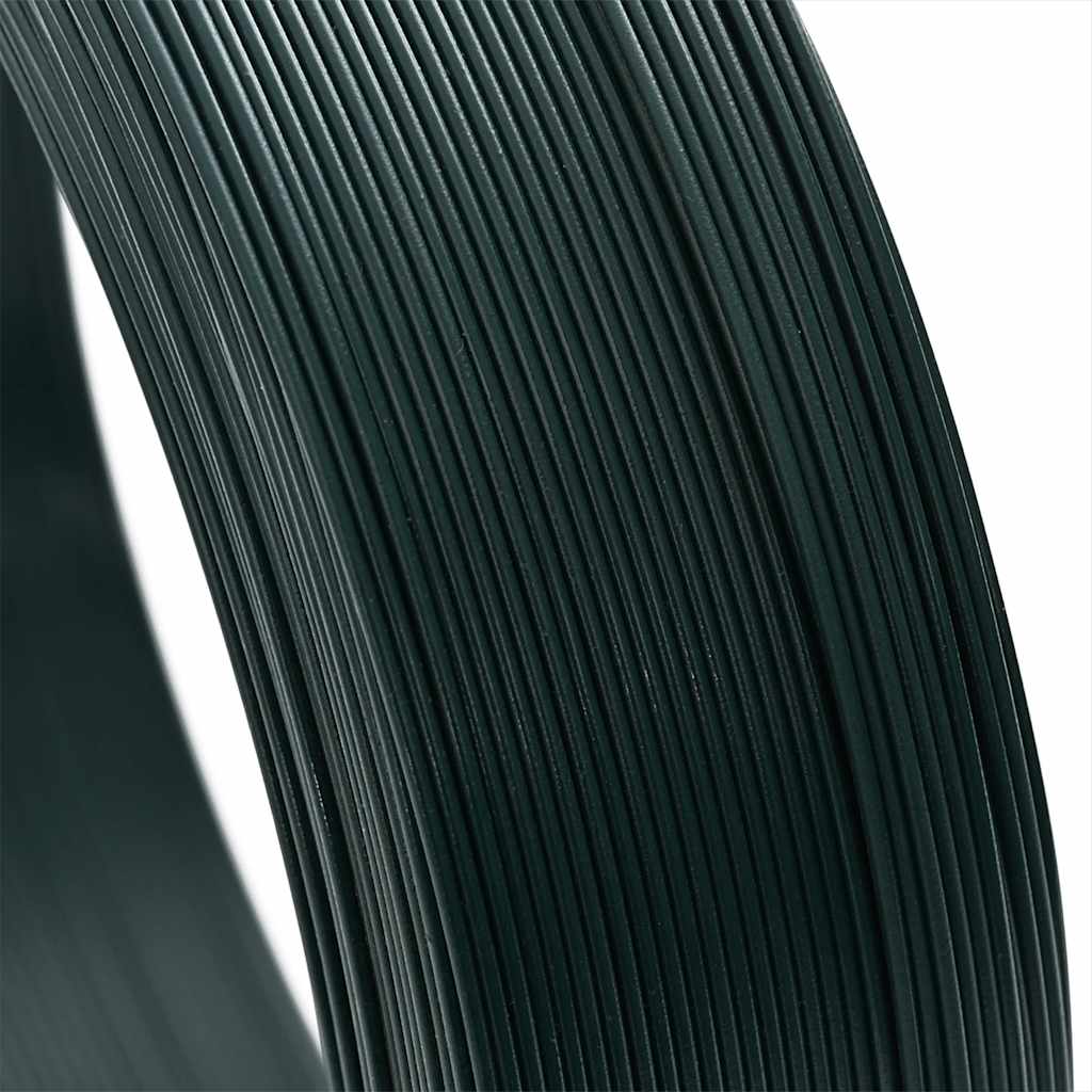 Zaun-Bindedraht 250 m 2,3/3,8 mm Stahl Schwarzgrün