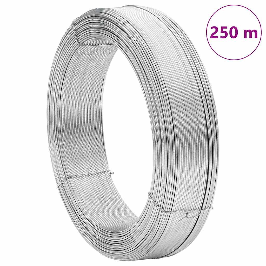 Zaun-Bindedraht 250 m 2,5 mm Stahl