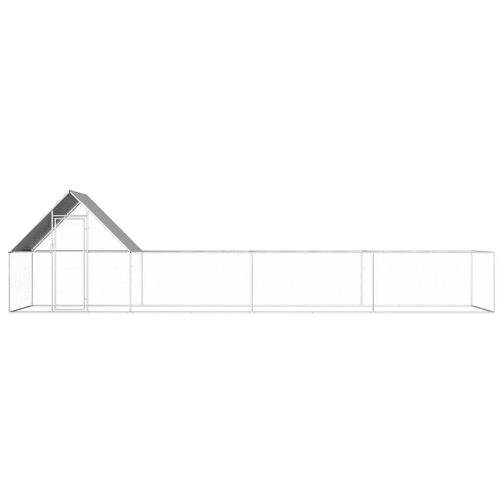 Hühnerstall 8x2x2 m Verzinkter Stahl
