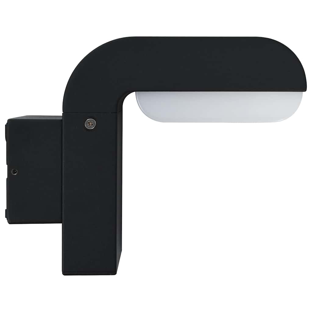 Outdoor wall light LED 9 W black oval