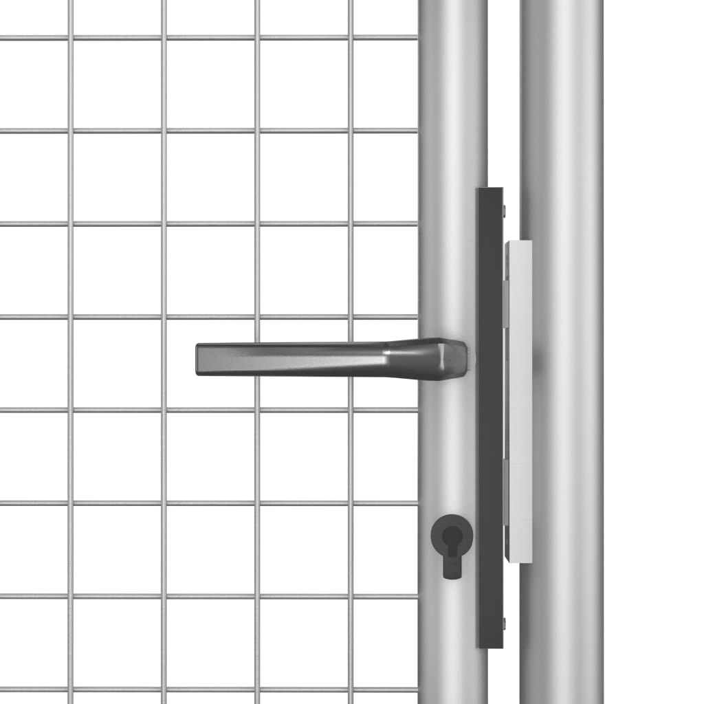 Gartentor Verzinkter Stahl 105 x 150 cm Silber