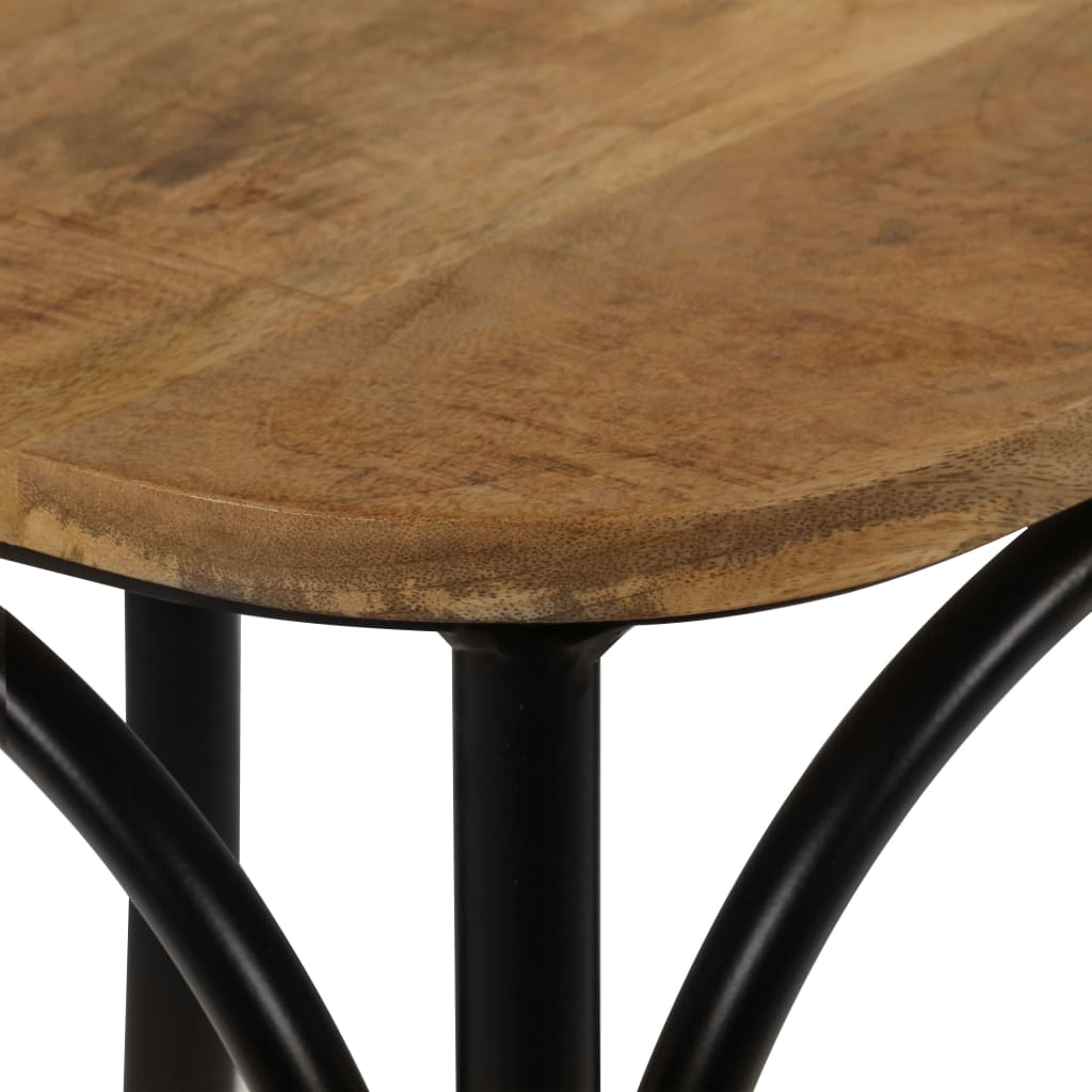 Cross chairs 2 pcs. Black solid mango wood