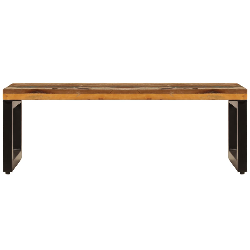 Couchtisch 100x50x35 cm Altholz und Stahl