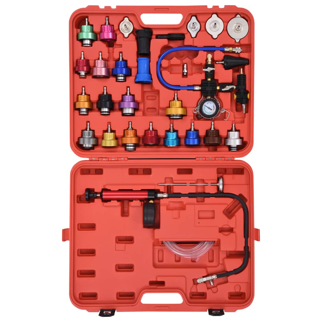Pressure tester for cooling system &amp; radiator cap 28-piece