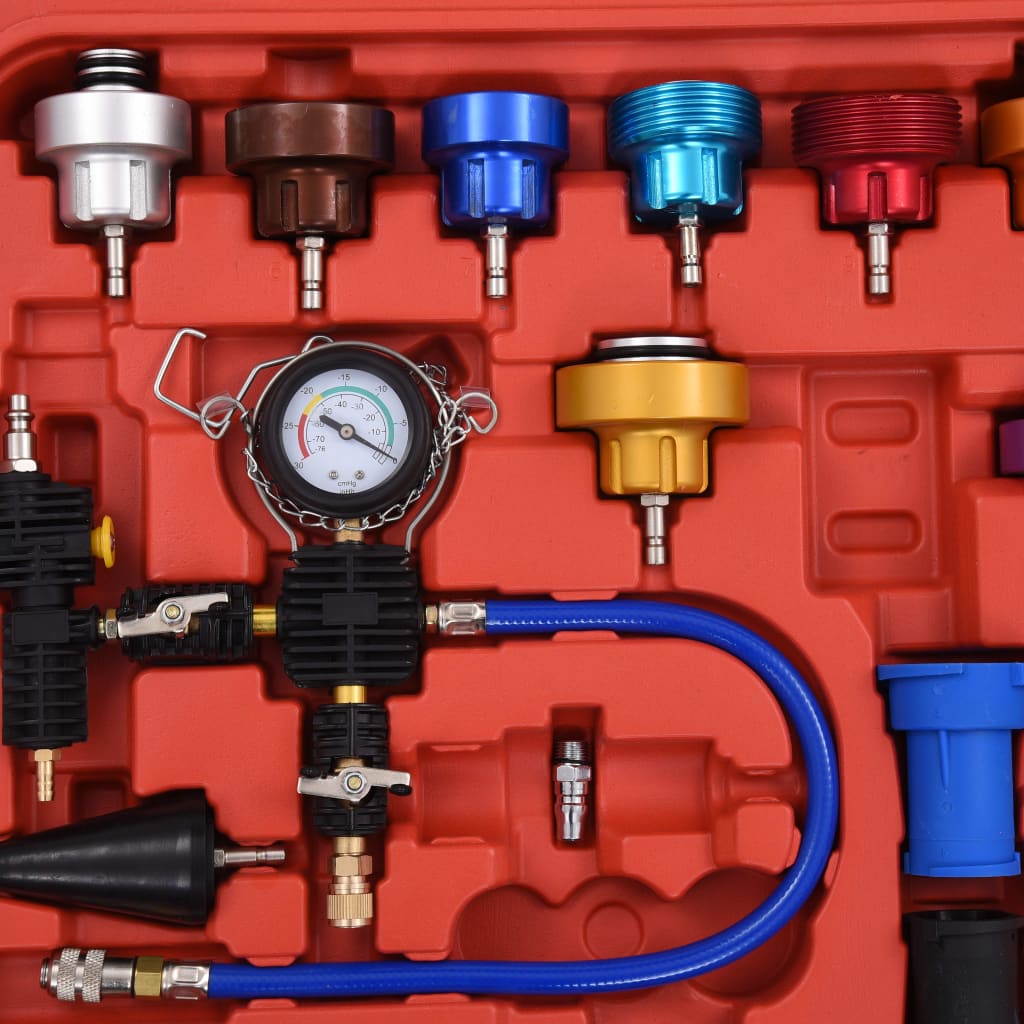 Pressure tester for cooling system &amp; radiator cap 28-piece