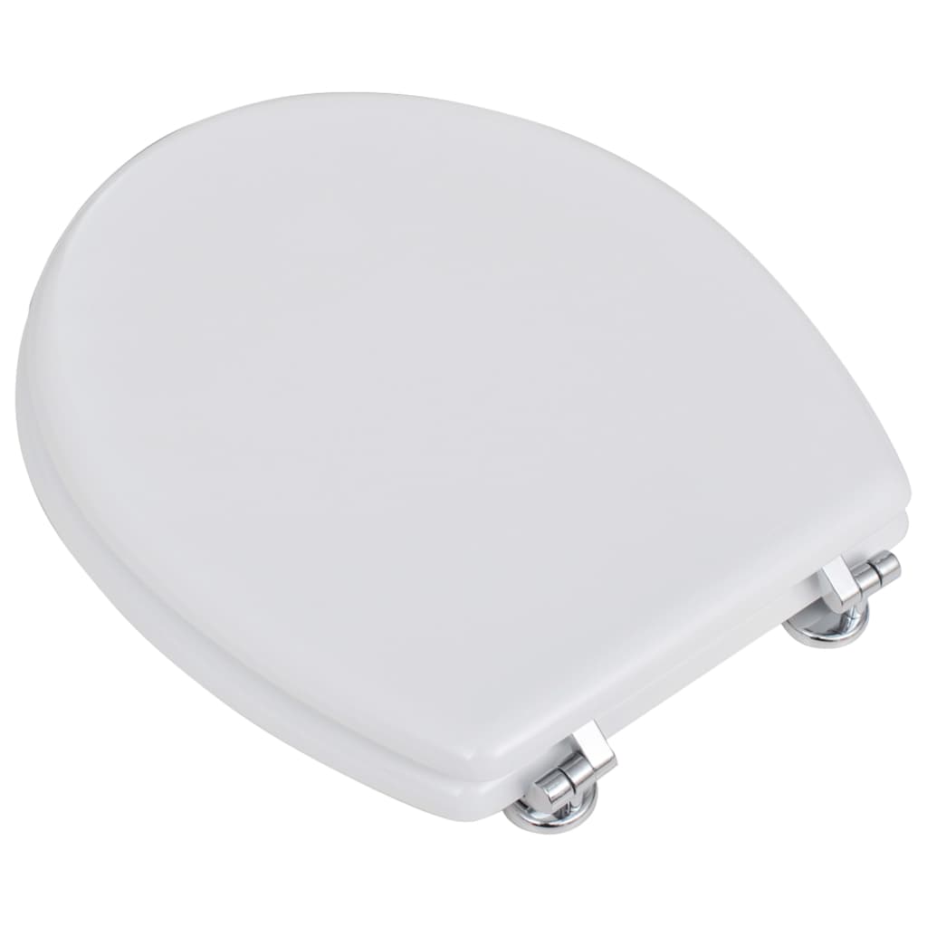 Toilet seats with lid 2 pcs. MDF white
