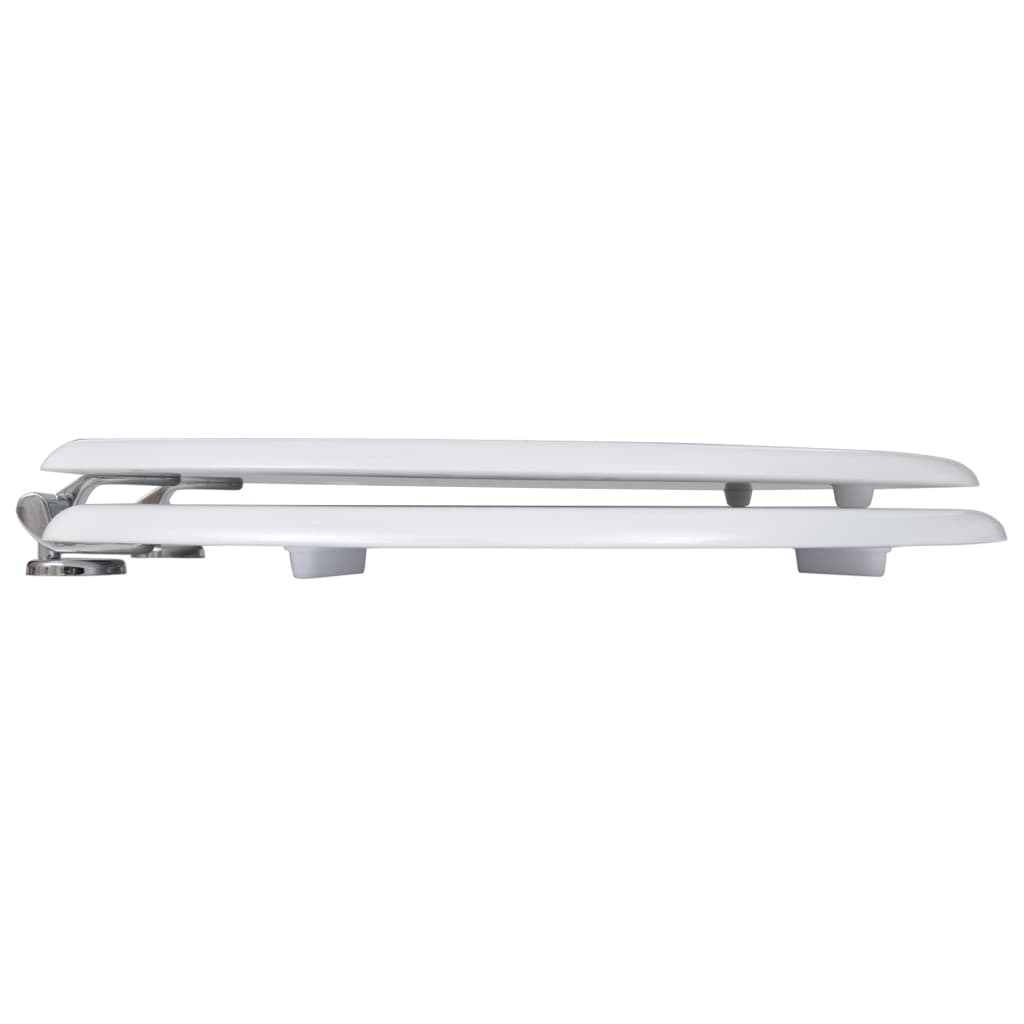 Toilet seats with lid 2 pcs. MDF white