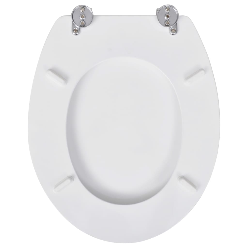 Toilet seats with lid 2 pcs. MDF white