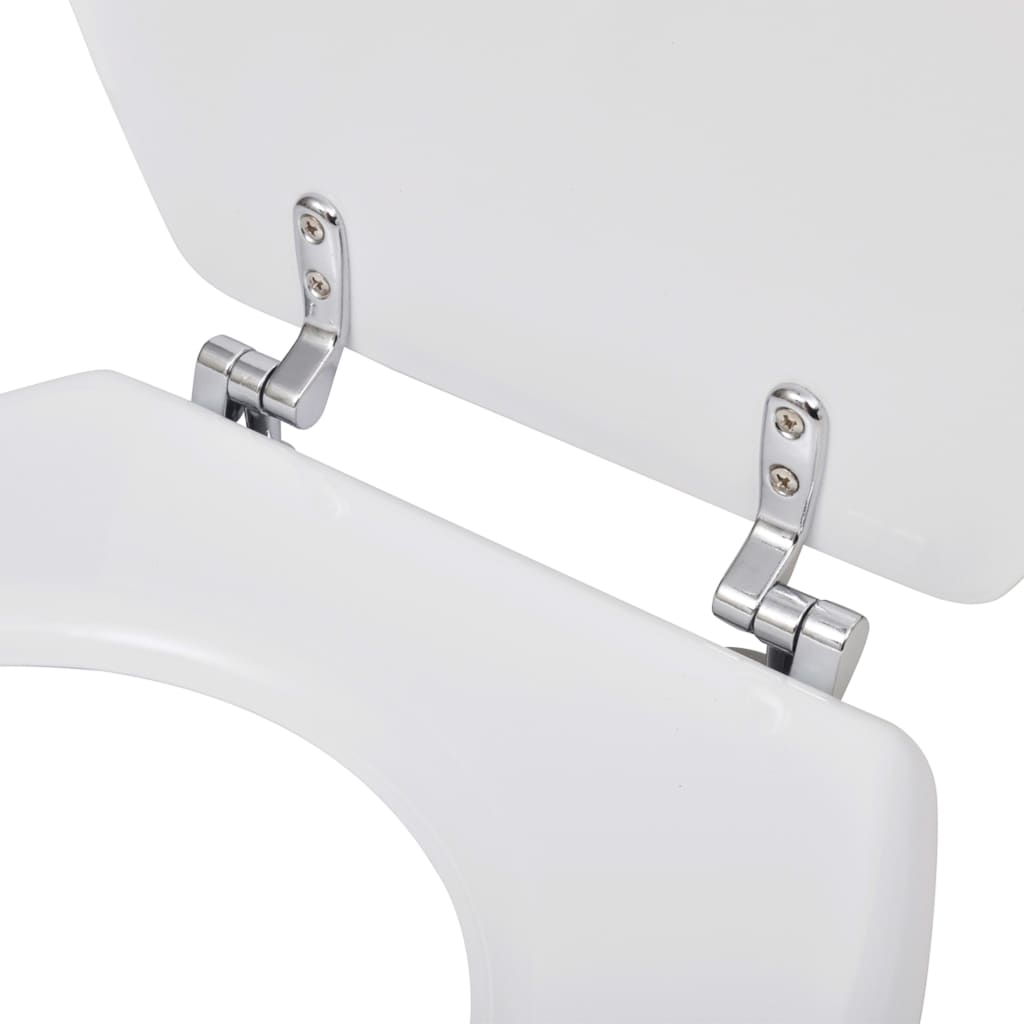 Toilet seats with lid 2 pcs. MDF white