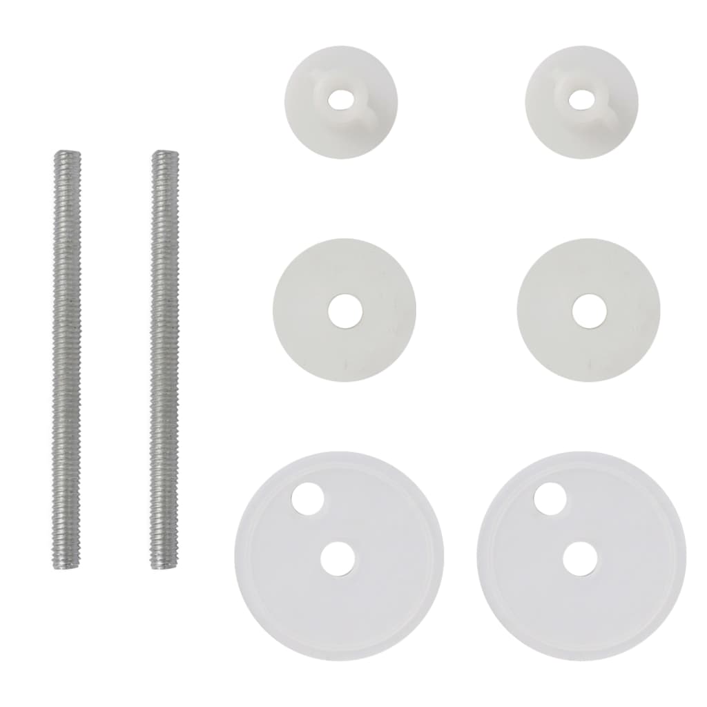 Toilet seats with lid 2 pcs. MDF white