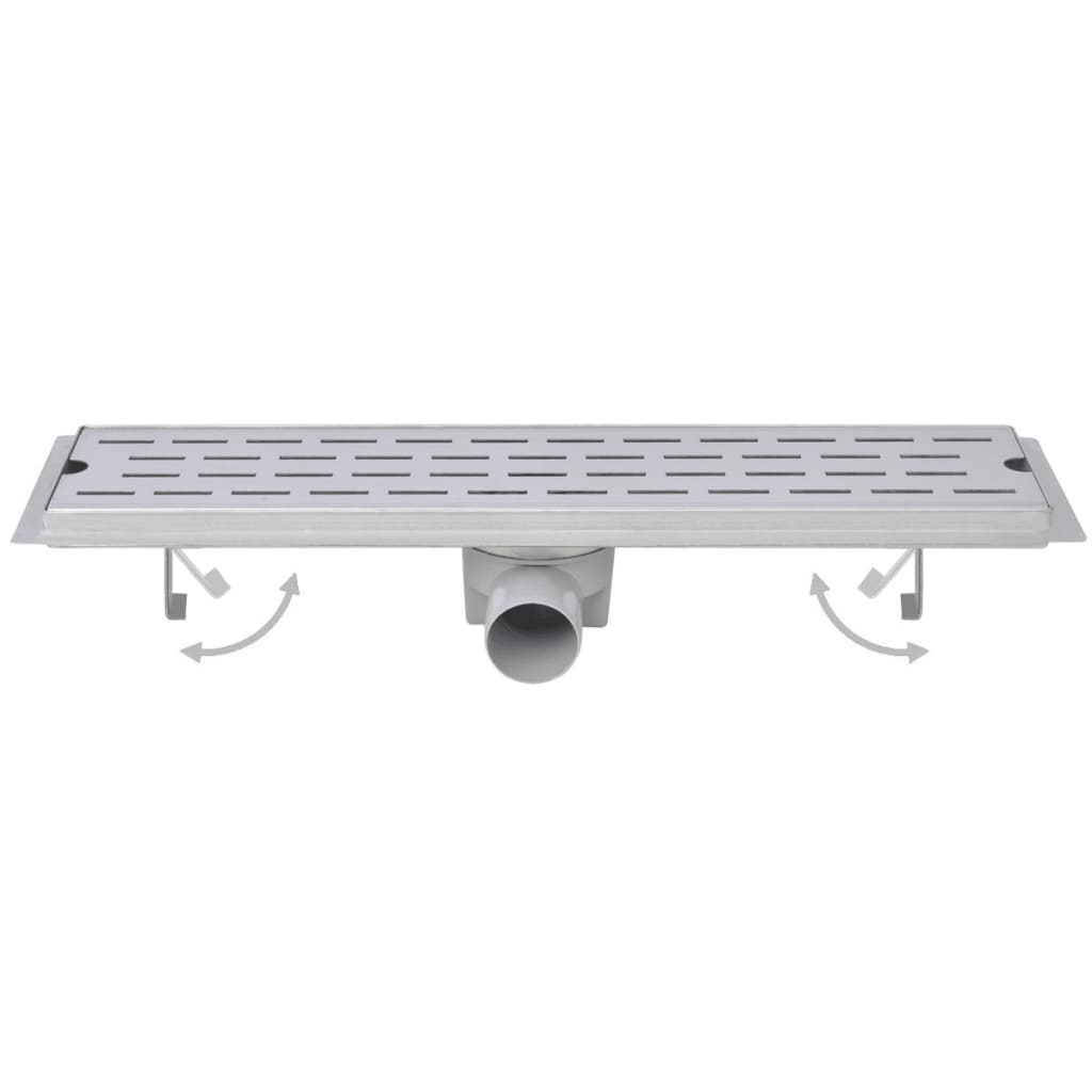 Linear shower drains 2 pcs bubbles 1030 x 140 mm stainless steel