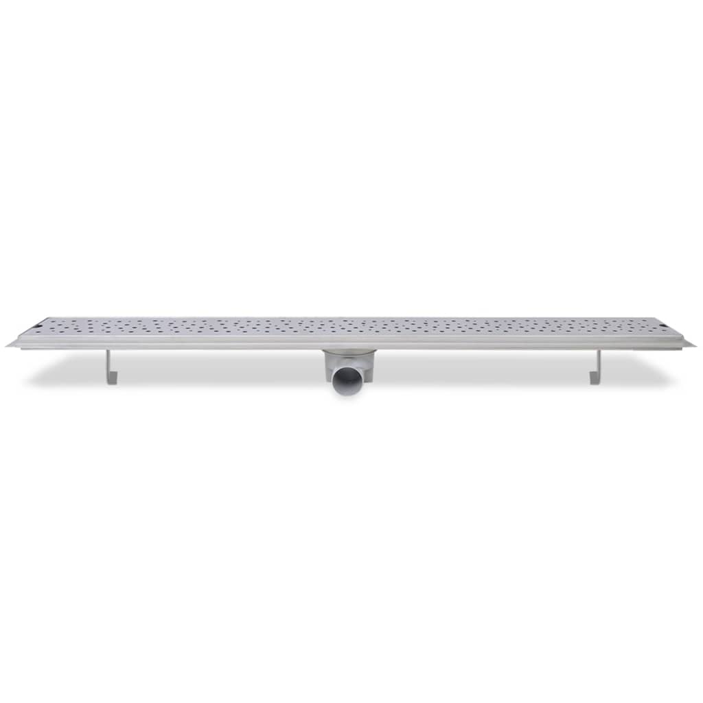 Linear shower drains 2 pcs bubbles 1030 x 140 mm stainless steel