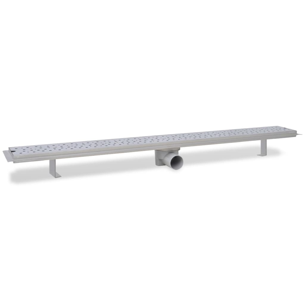 Linear shower drains 2 pcs bubbles 1030 x 140 mm stainless steel