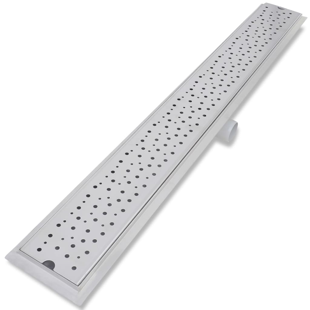 Linear shower drains 2 pcs bubbles 1030 x 140 mm stainless steel