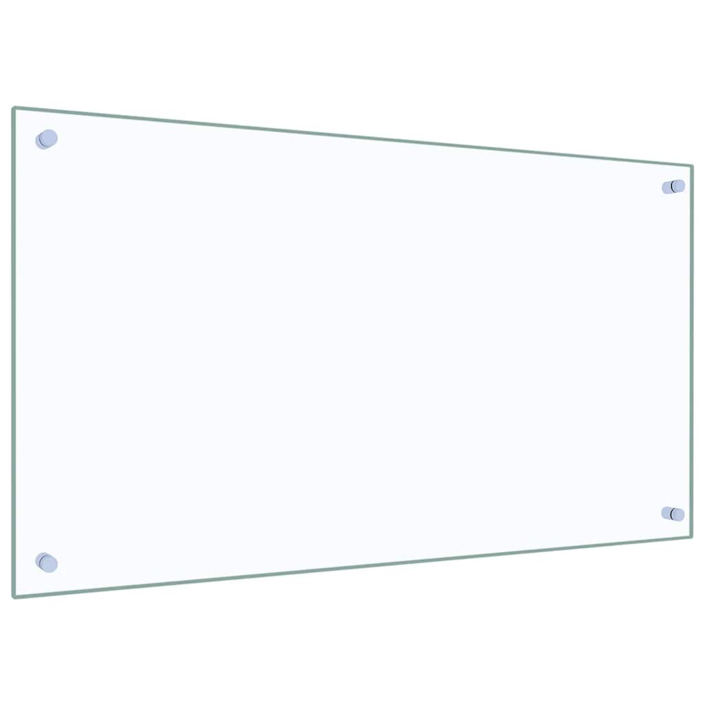 Kitchen backsplash transparent 90×50 cm tempered glass