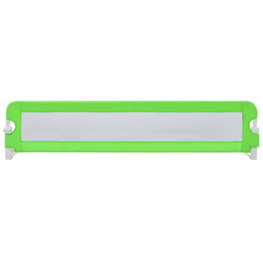 Toddler bed guard green 180x42 cm polyester