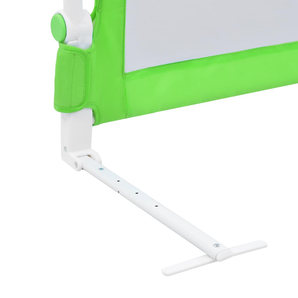 Toddler bed guard green 180x42 cm polyester
