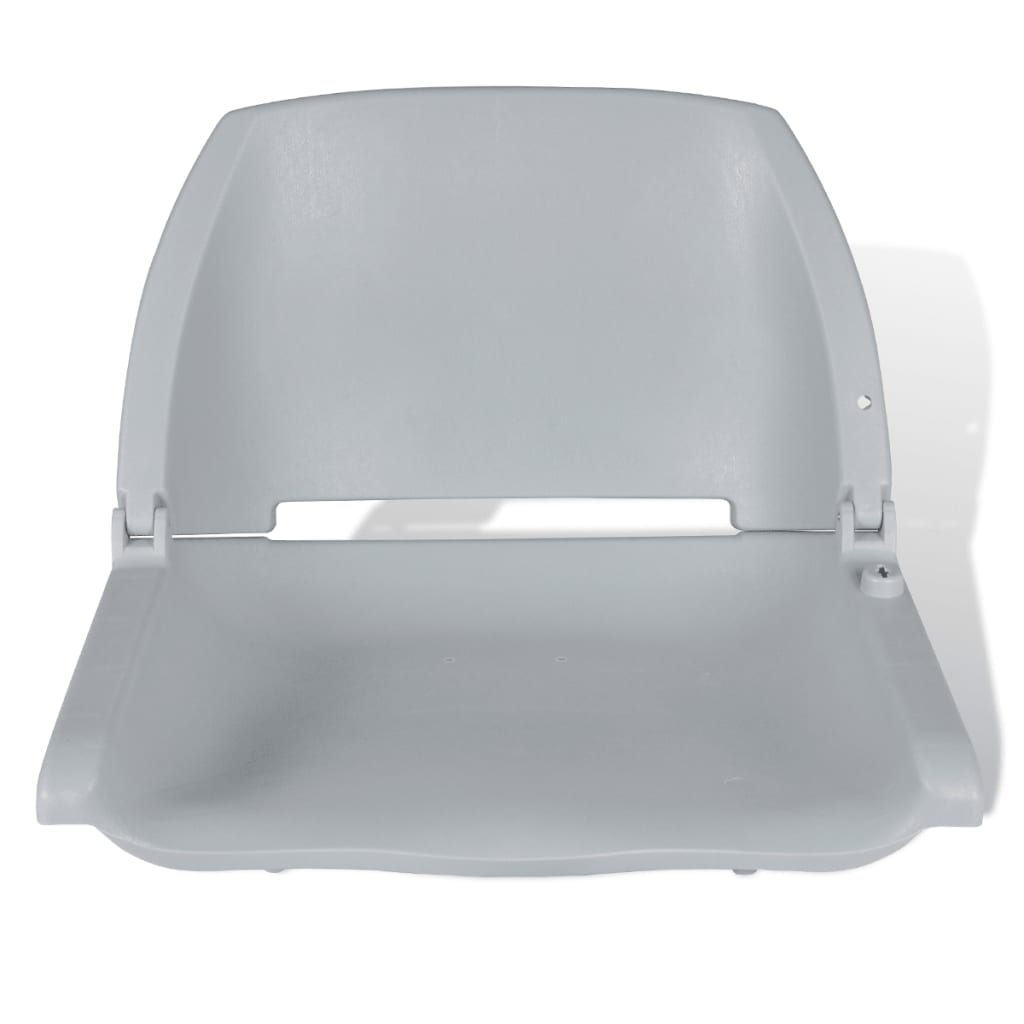 Bootssitz Klappbar ohne Polster Grau 48x51x41 cm