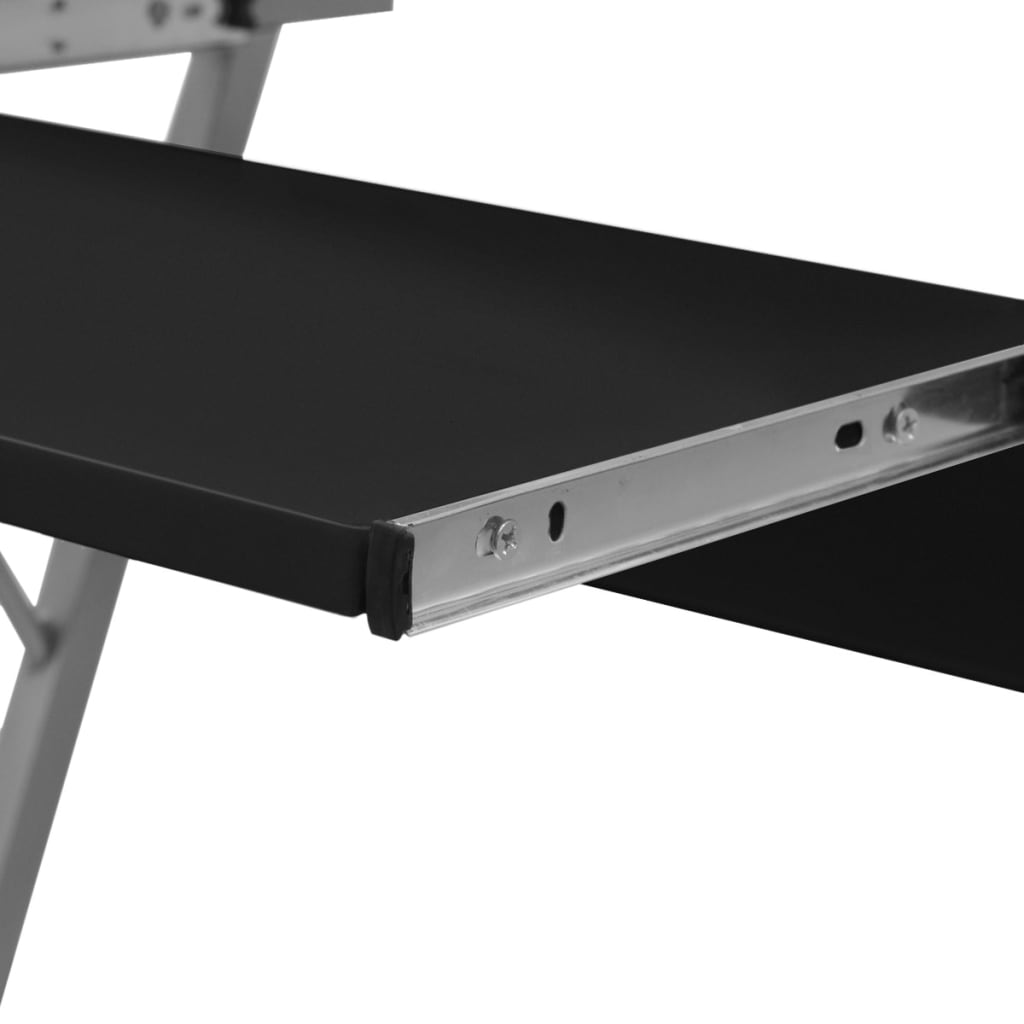 Computer table computer cart PC table office table laptop wheels black