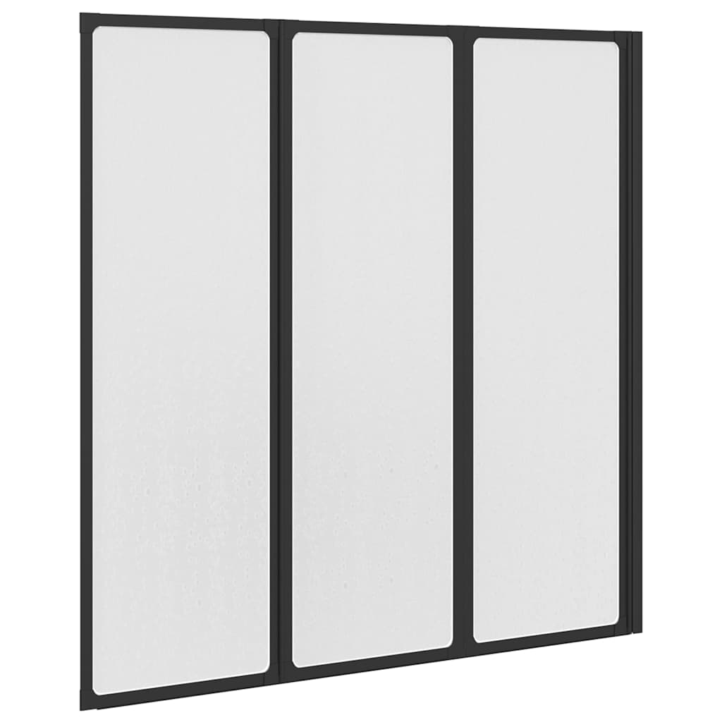 Duschwand 117x120 cm 3-teilig Faltbar