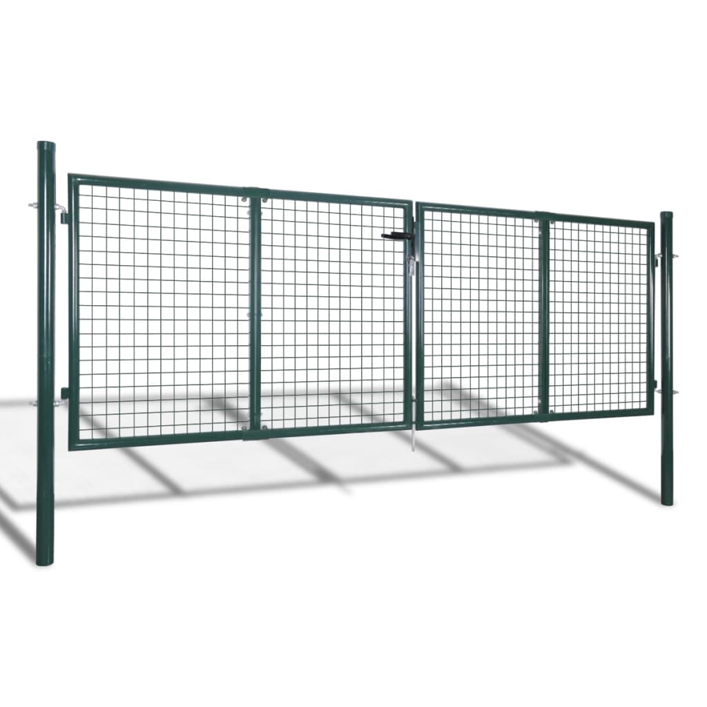 Gartengitter Tor Zaun Tür Wandgitter 306x75 cm