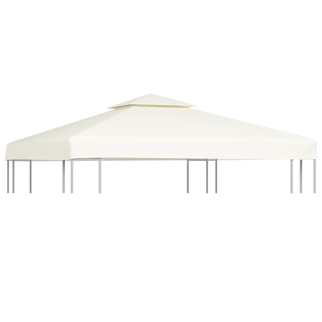 Gazebo replacement roof 310 g/m² cream white 3x3 m