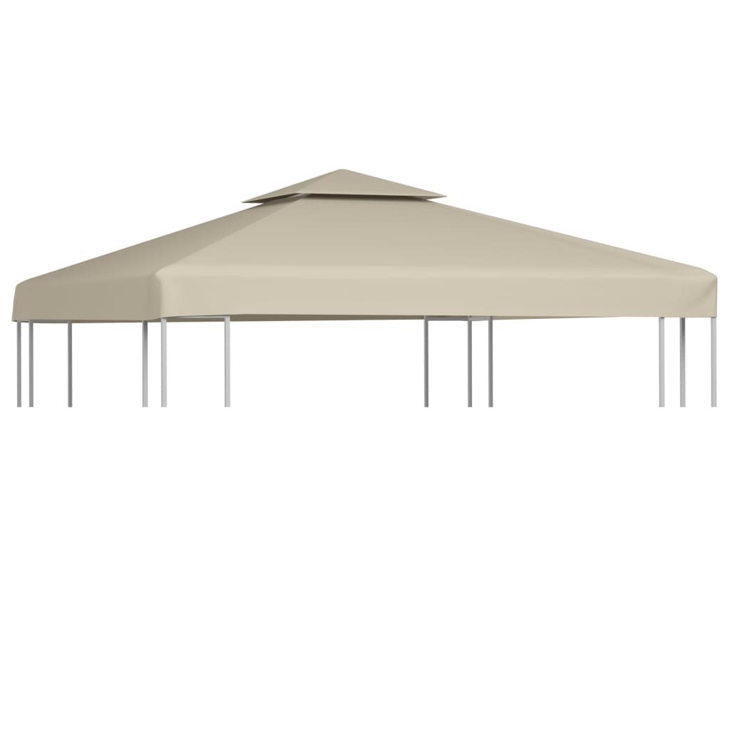 Gazebo replacement roof 310 g/m² beige 3x3 m