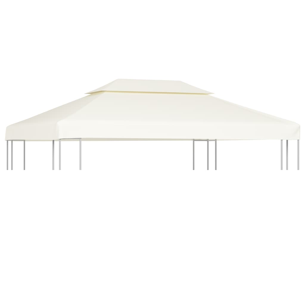 Gazebo replacement roof 310 g/m² cream white 3x4 m