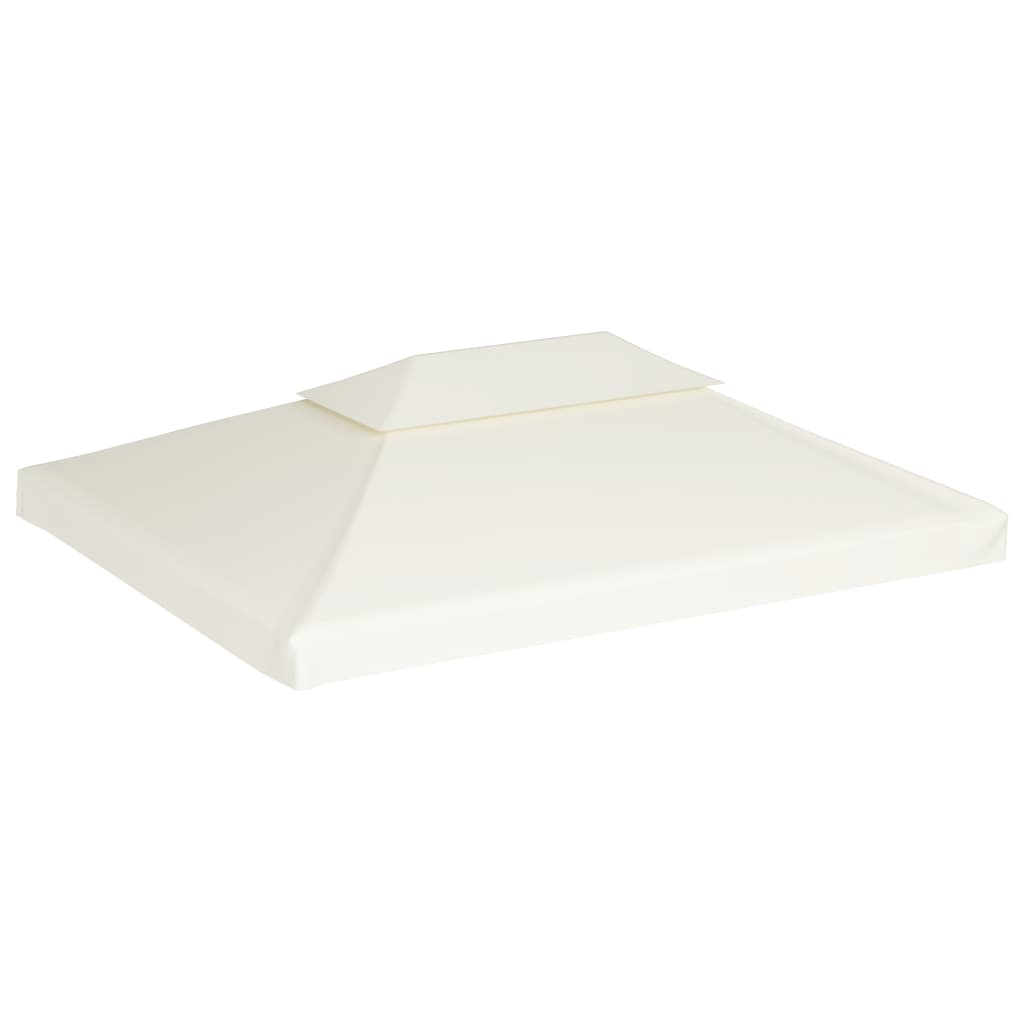 Gazebo replacement roof 310 g/m² cream white 3x4 m