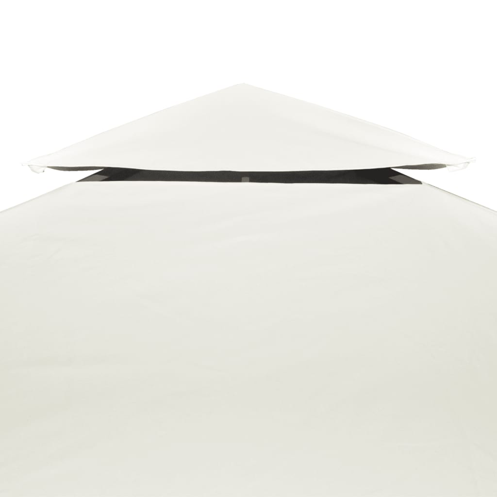Gazebo replacement roof 310 g/m² cream white 3x4 m