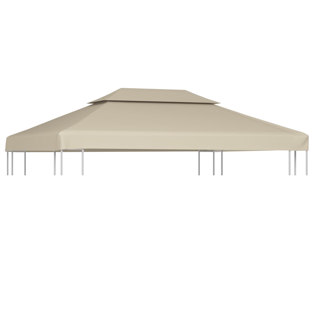 Pavilion roof tarpaulin replacement roof 310 g/m² beige 3×4 m