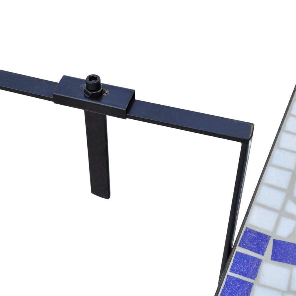 Balcony Hanging Table Mosaic Blue and White
