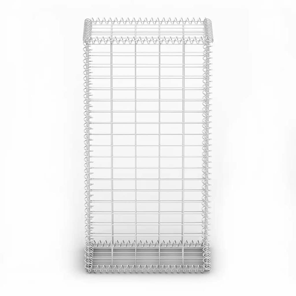Steinkorb Gabione mit Deckeln Verzinkter Draht 100×50×30 cm